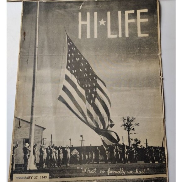RARE FIND 4 Hi-Life Newspapers Hendricks Field 1944 Vintage Original Magazines - Picture 5 of 14